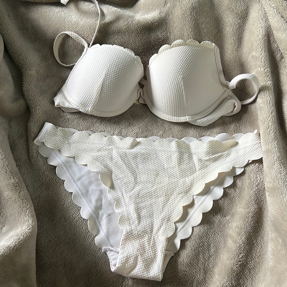 White bikini set